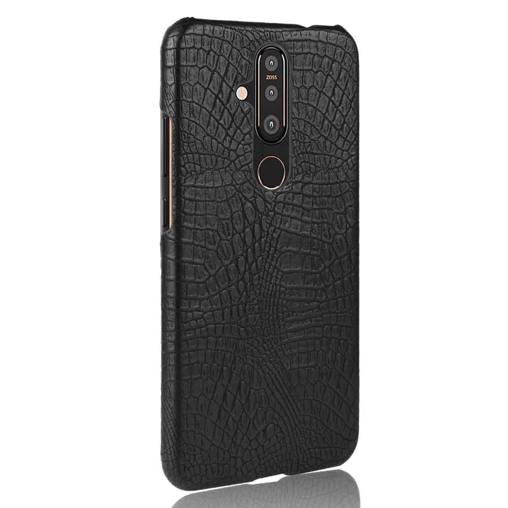 Чехол для Nokia X71 Ретро Роскошный чехол из крокодиловой кожи 8 1 Plus X 71 TA-8 NokiaX71