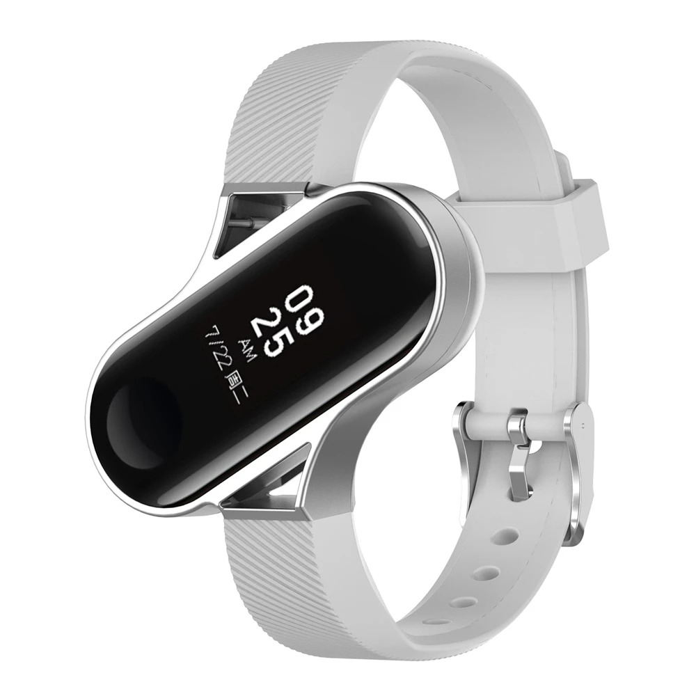 Ремешок сменный для Xiaomi Mi Band 4 браслет из нержавеющей стали с трекером Band4 |