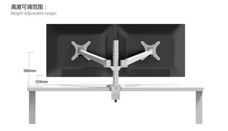 Бесплатная доставка штатив из алюминиевого сплава для двух мониторов|monitor mount