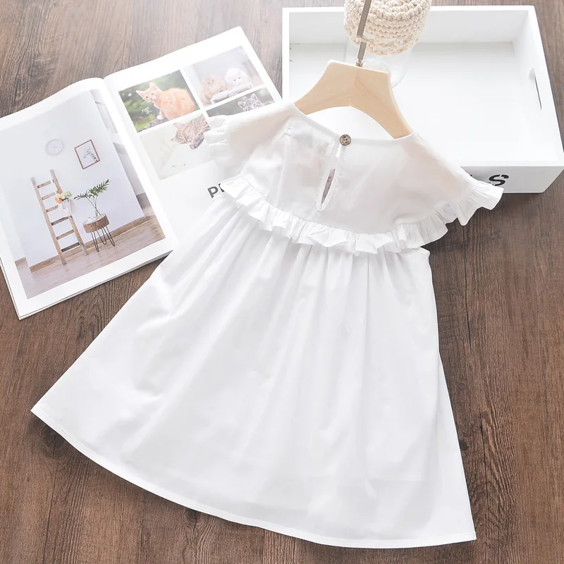 Hurave/хлопковая одежда в полоску с вышивкой для маленьких девочек платья