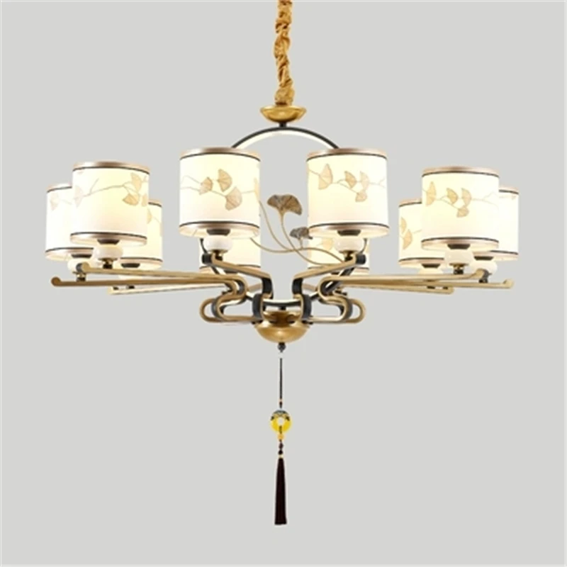 Китайский ретро светодиодный светильник для гостиной люстра спальни ресторана