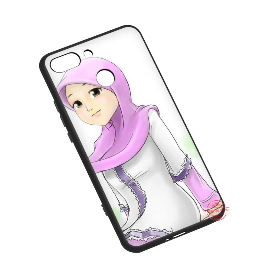 WEBBEDEPP Oriental Woman In Hijab Face Muslim Islamic Gril Soft Case for Redmi Note 8 7 6 5 Pro 4A 5A 6A 4X Plus S2 Go Cases | Мобильные