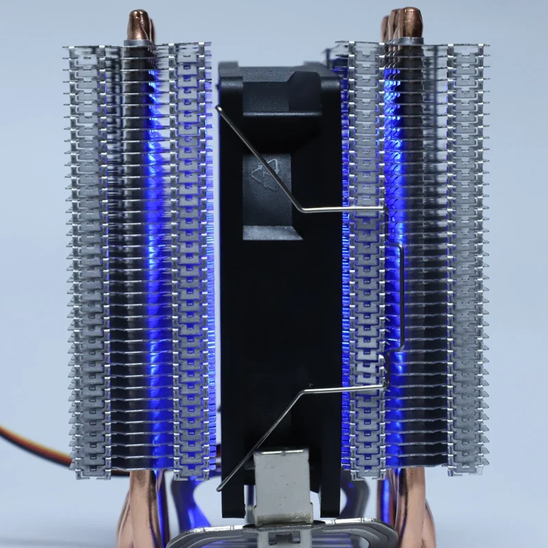 Lanshuo 6 Heat Pipe 3 Wire With Light Single Fan Cpu Radiator Cooler Sink For Intel Lga 1155/1156/1366 Si |