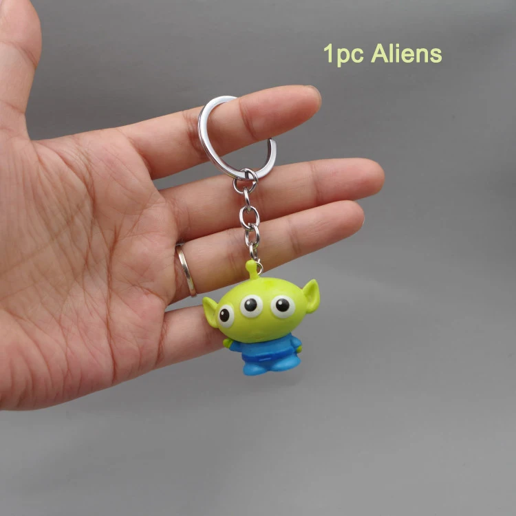 1pc Aliens Big Salse Movie Toy Story4 фигурка форки плюшевые игрушки Вуди Джесси Базз Лайтер инопланетяне лотсо брелок игрушки для детей и взрослых Funs подарки - Цвет: 1pc Aliens