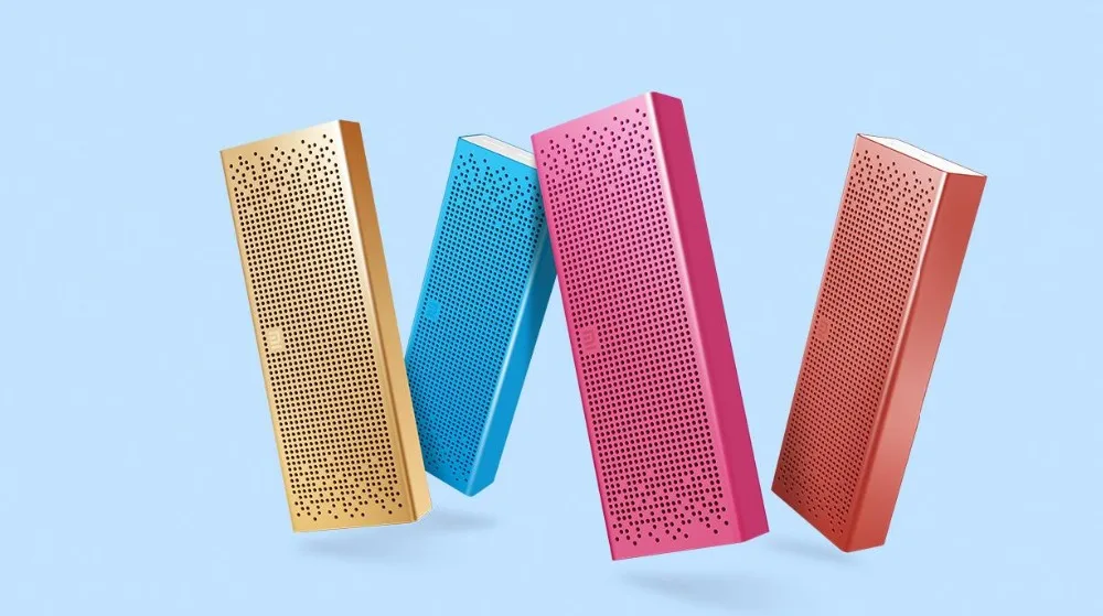 Xiaomi динамик с функцией Bluetooth квадратный Беспроводной Портативный металла AUX Вход