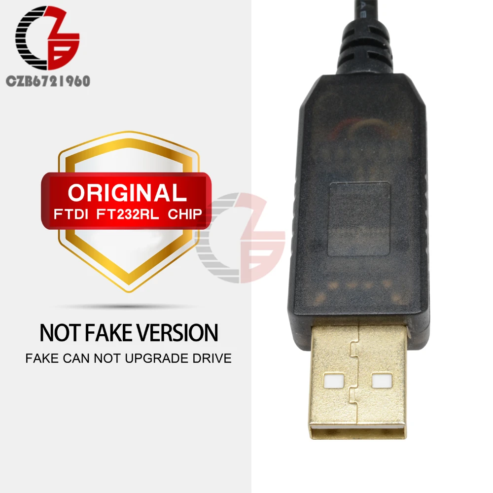 Оригинальный 1 м 6 контактов 5 в FTDI FT232RL FT232 USB к TTL RS232 последовательный загружаемый