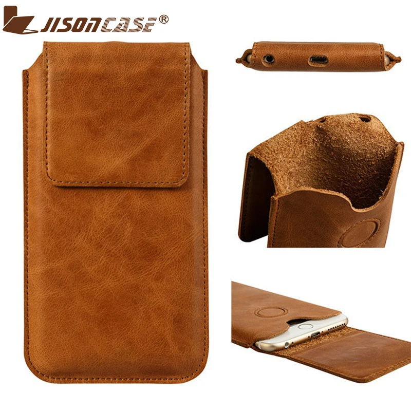 Jisoncase Чехол для телефона для iPhone 6 6plus сумка из натуральной кожи для iPhone 6s 6s Plus чехол на магните