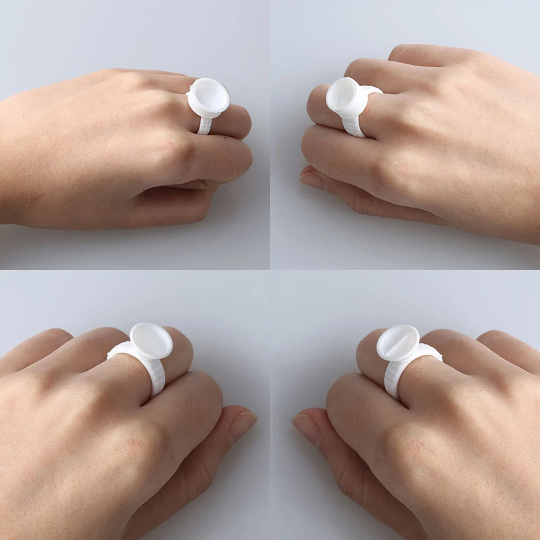 100 шт. Прививка ресниц клей поддон Перманентный макияж кольцо чашка для