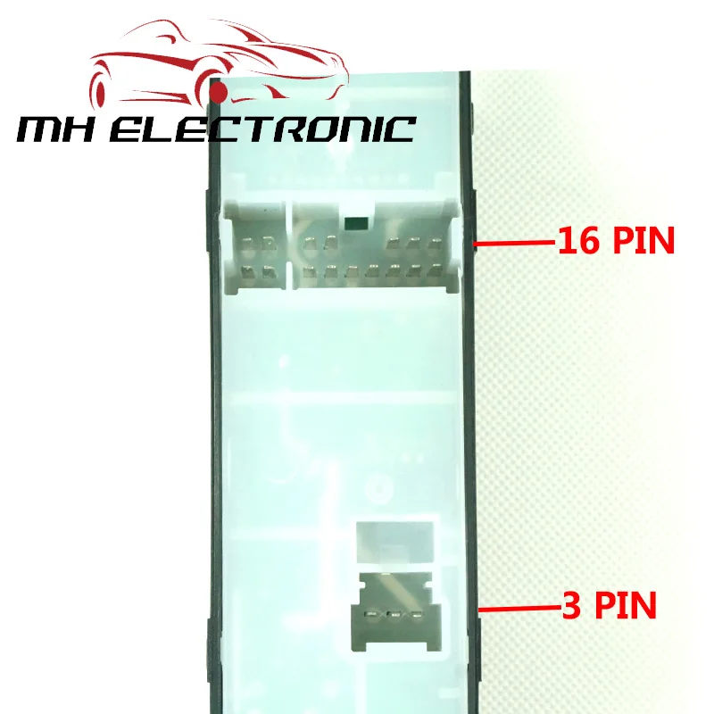 Переключатель управления главным стеклоподъемником MH Electronic для Nissan TIIDA 25401 1JY0A