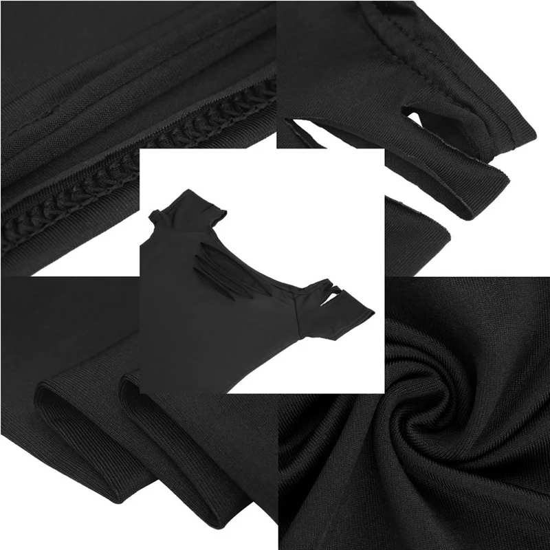 Новая модная летняя сексуальная Дизайнерская Женская рваная черная