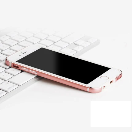 RoseGold Роскошный 2 в 1 алюминиевый+ силиконовый гибридный мягкий бампер для iphone 7 SE 5 5S 6 6s Plus чехол-накладка матовый черный чехол для телефона s - Цвет: RoseGold
