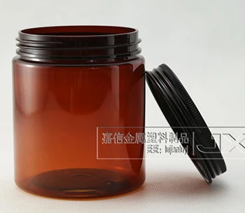 Коричневый Пластик 250g бутылочка для косметического крема многоразового объемная банка для лосьона пустой маска для лица для хранения Контейнеры - Цвет: 9