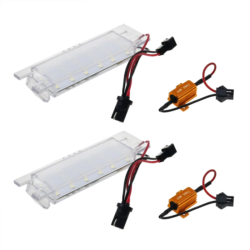 2 шт. 18 LED 3528 SMD номерной знак свет Автомобильная Лампа 6000K для Zafira B 05 11/Astra H 04 09/Corsa D 06