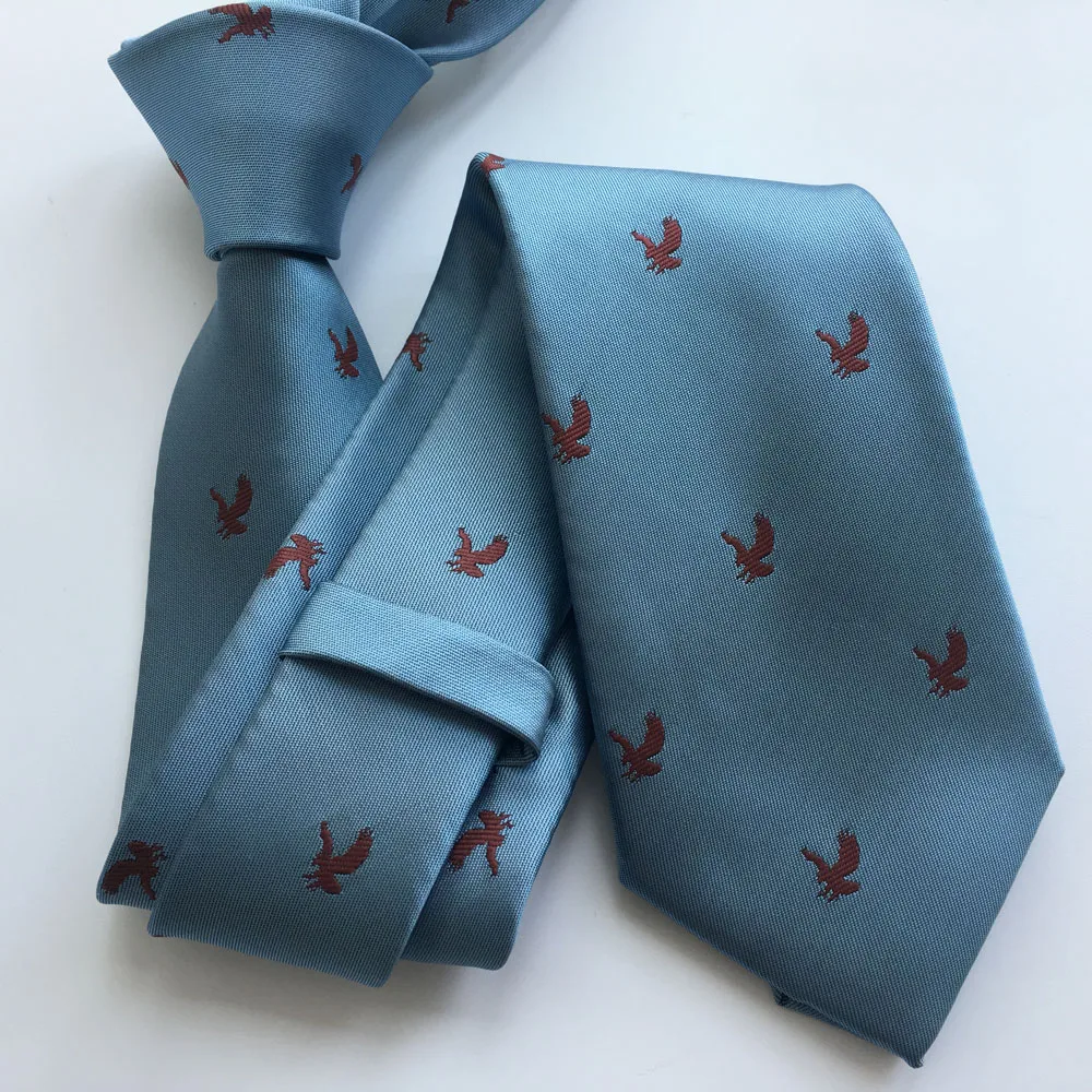 

Eagle Pattern Luxury Men Silk Necktie Set with Handkerchief Gift Box