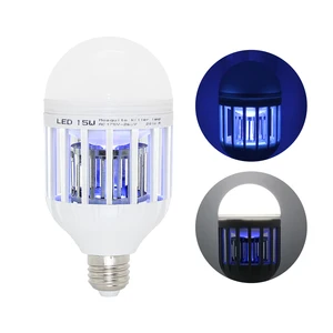 Светодиодный ная ловушка для комаров и вредителей, лампа-ловушка 2 в 1 9 Вт 15 Вт 220-240 в E27, электрическая ловушка для моли, вилка ЕС, США, Австралии