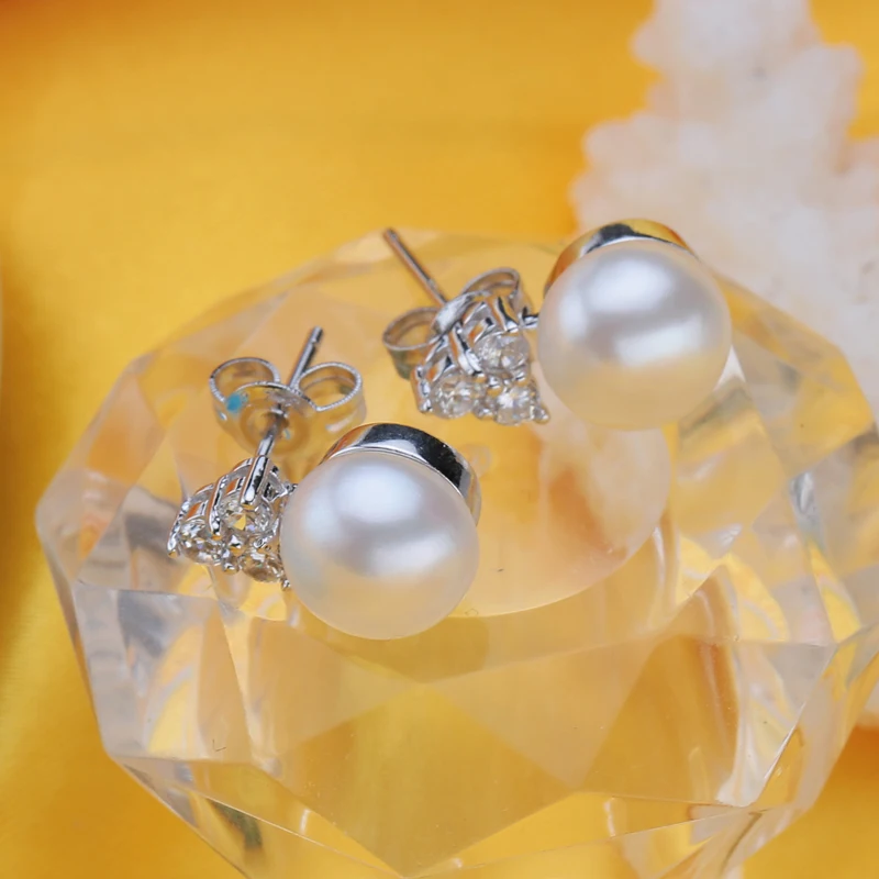 FENASY ювелирные изделия из пресноводного жемчуга черно белые Ювелирные наборы для