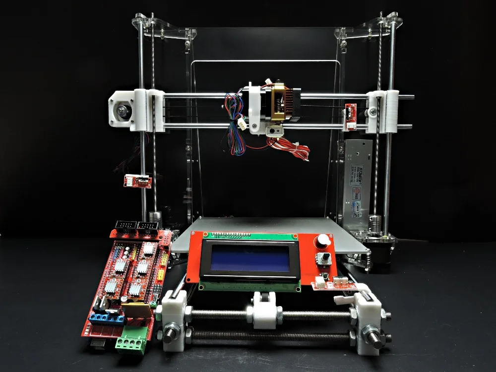 [SINTRON] Высокая точность DIY 3D принтер набор для Reprap Prusa i3 MK3 heatbed LCD 2004 MK8 экструдер