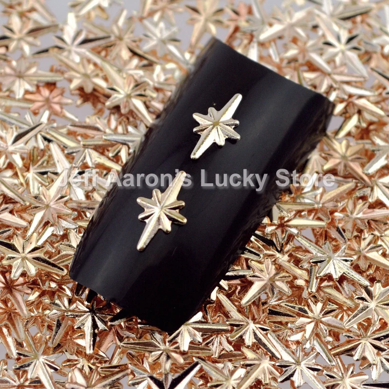 Металлические шпильки для дизайна ногтей цвета шампанского 500 шт. аксессуары