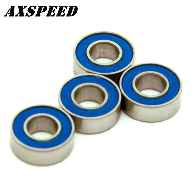4PCS AXSPEED 5*11*4mm Blue Rubber Sealing Ball Bearing for HSP Sakura XI D3 D4 RC Car part of car | Игрушки и хобби