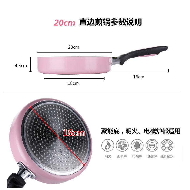 Японская антипригарная сковорода 20 см кухонная утварь кастрюля маленькие