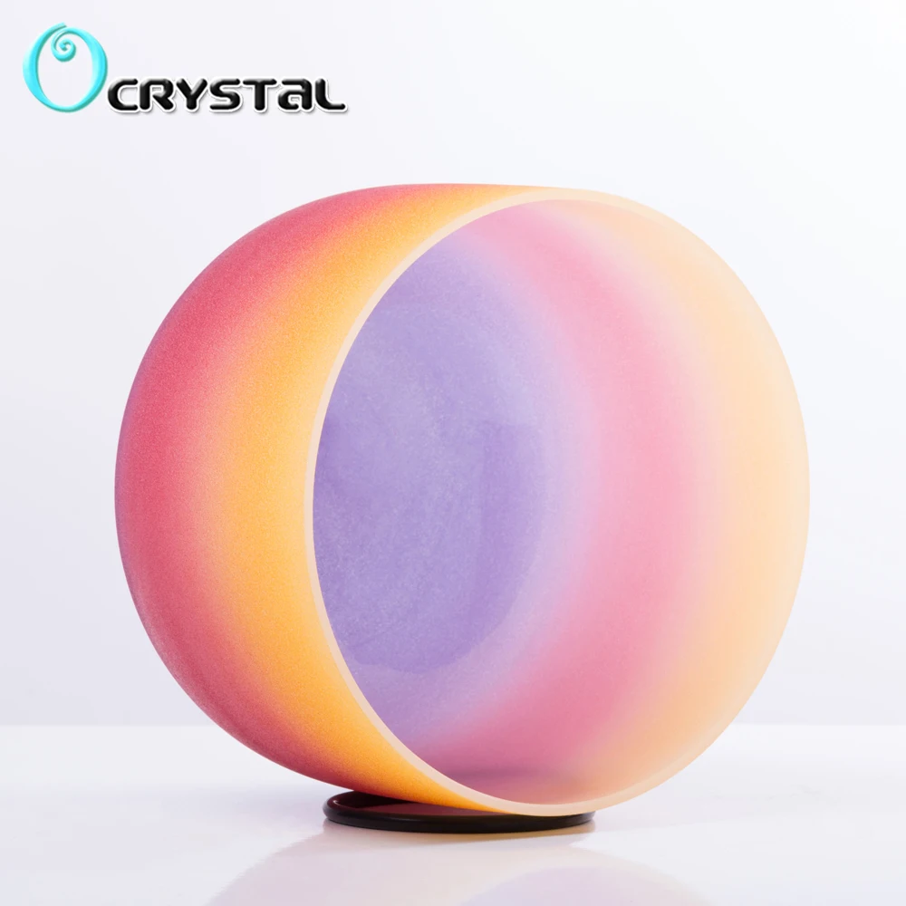 Чакра из плекса 8 дюймов Note E радужная цветная чакра матового кварцевого