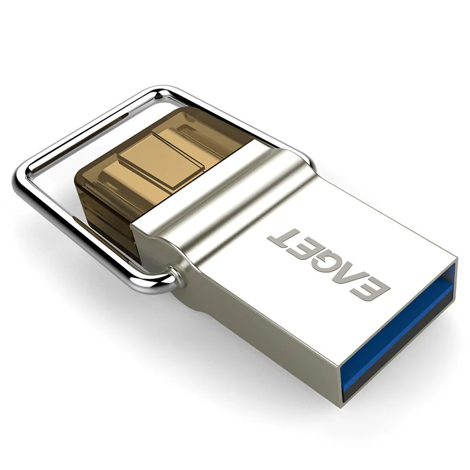 Eaget USB Флешка 32 ГБ OTG металла 3 0 Pen Drive Key Тип C накопитель мини U диск Memory Stick Лидер