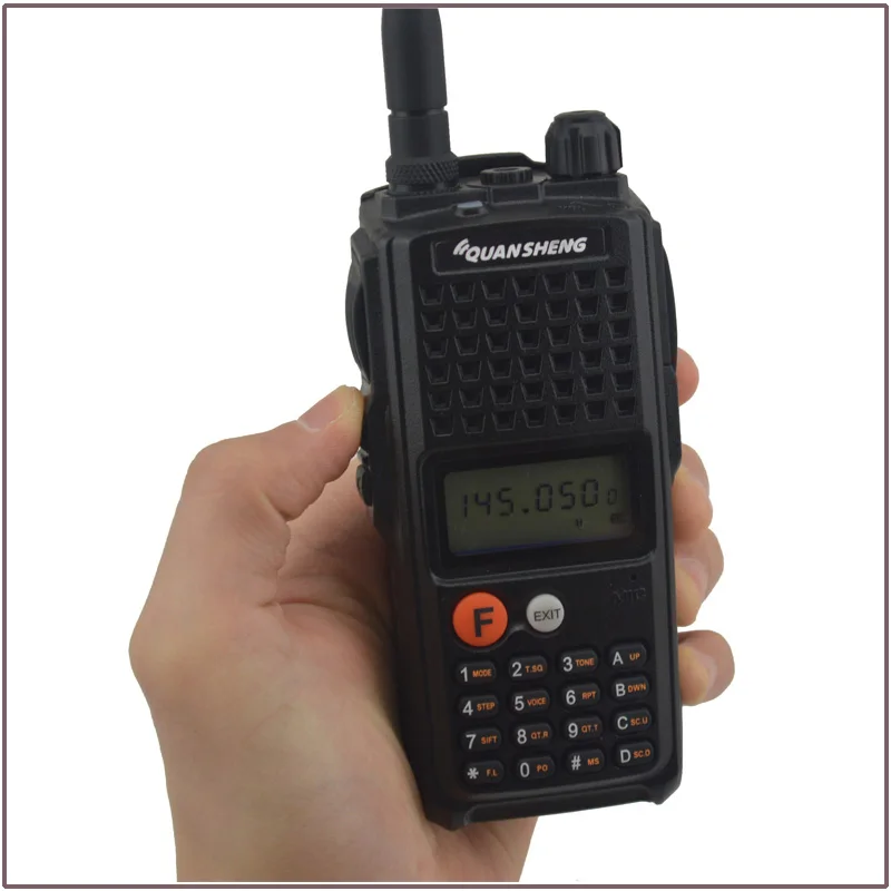 QuanSheng TG-K10AT 10W Walkie Talkie VHF136-174MHz 10km Talk Range Portable Two Way Radio with 4000mAh Battery Pack