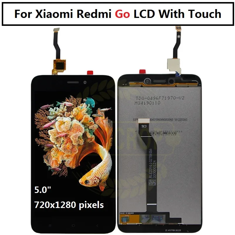 ЖК-дисплей для XIAOMI Redmi GO сенсорный экран дигитайзер в сборе Go xiaomi с рамкой