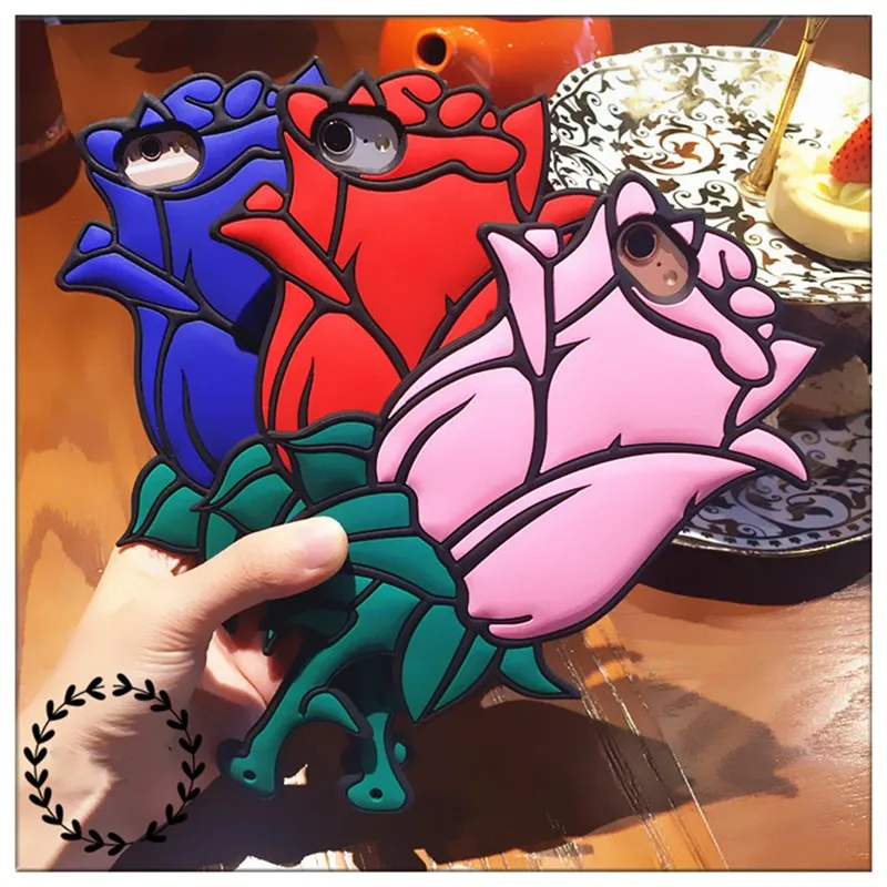 3D Сексуальная Роза Романтичный подарок на день Святого Валентина Capa Coque Мягкие