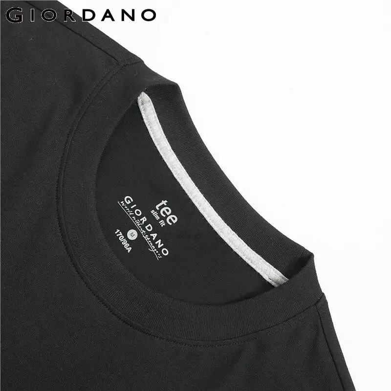 Giordano футболка мужская две пары комбинированных футболок с коротким рукавом и круглым воротом, две футболки идут в паре и имеют широкий выбор цвет и размеров