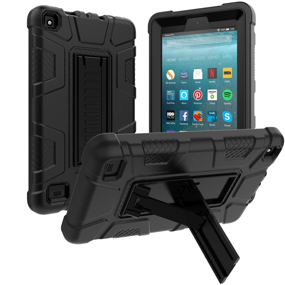 Чехол для Amazon Kindle Fire 7 2019 двухслойный Гибридный противоударный защитный чехол