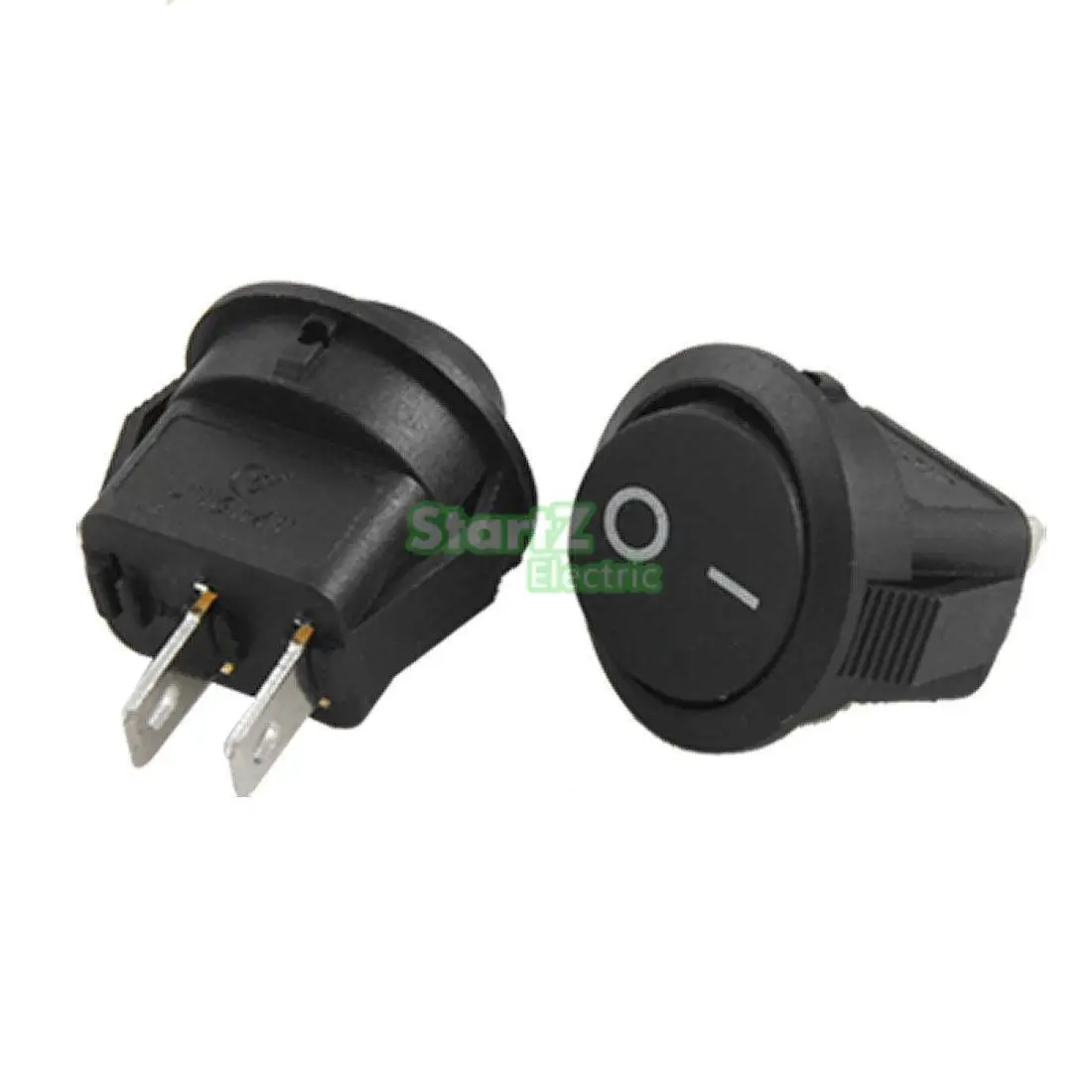 10 Pcs AC 250V 6A ON-OFF I/O SPST 2 Pin Snap in Round Boat Rocker Switch | Обустройство дома