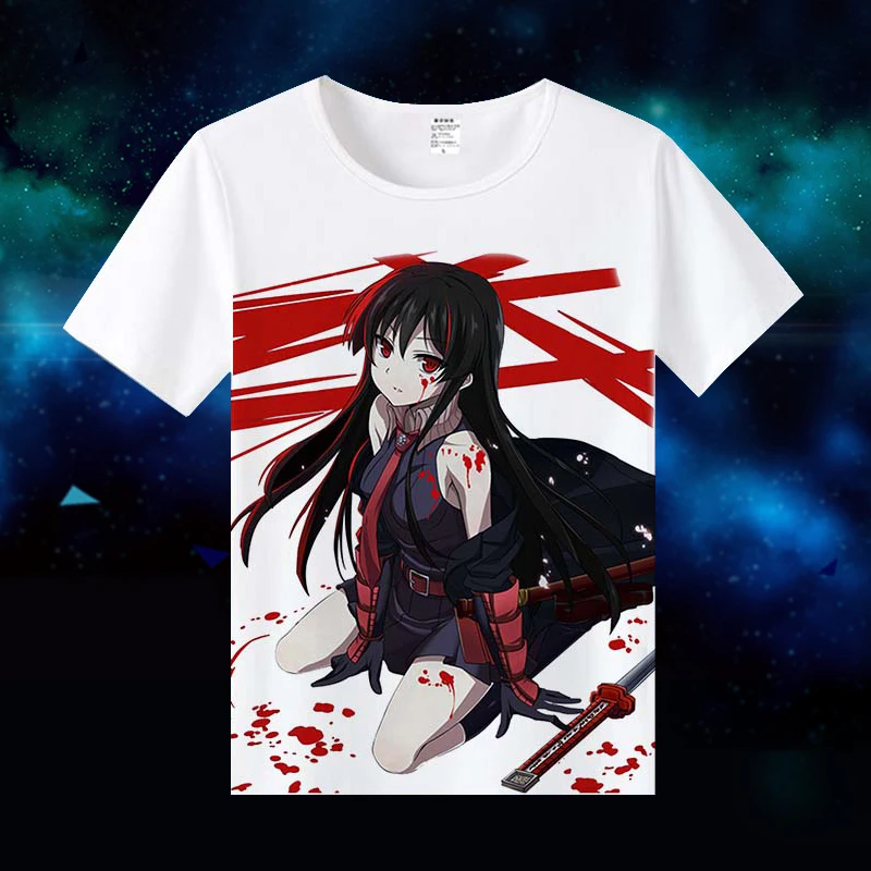 High Q унисекс аниме Cos Akame ga KILL! Esdese Esdeath хлопковая Повседневная футболка Топ|Костюмы
