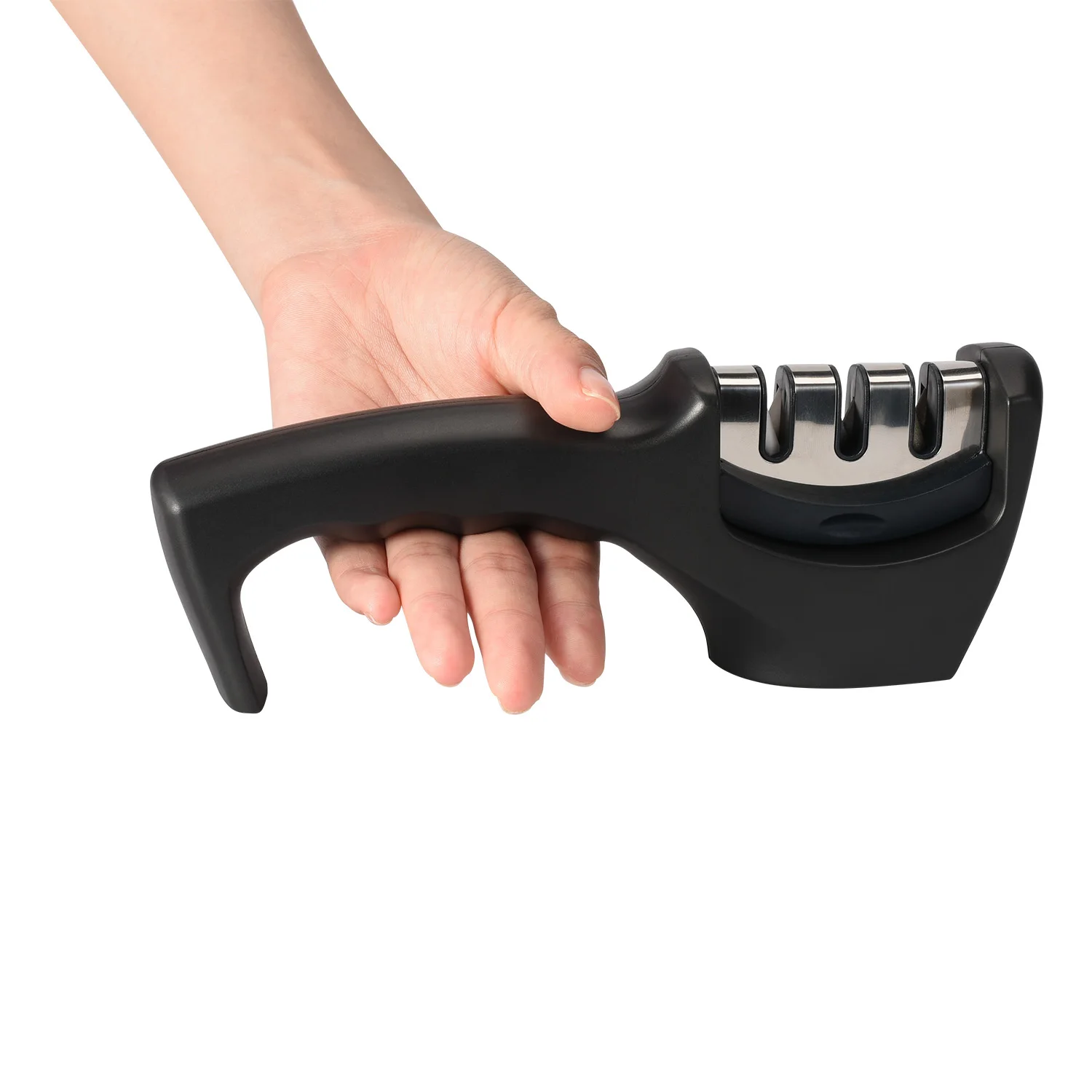 Cymye Профессиональная кухонная точилка для ножей 3 стадии каменная шлифовальная