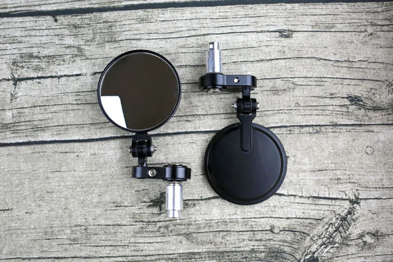 1 Pair Mirror Motorcycle Aluminum Bar End Side Rearview Mirror Universal Motorbike Bike Handlebar Rear View Mirrors