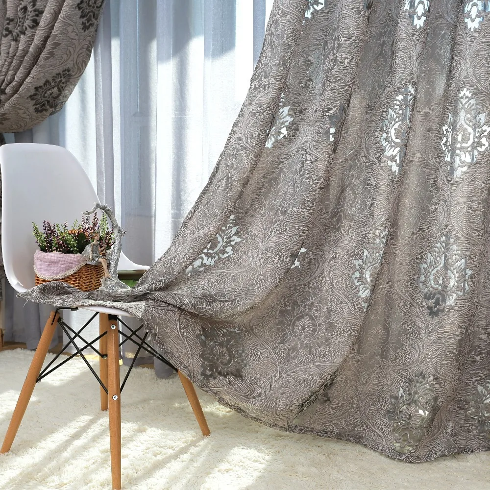 NAPEARL Роскошный европейский стиль Дизайн Жаккардовые Шторы Штора для окна