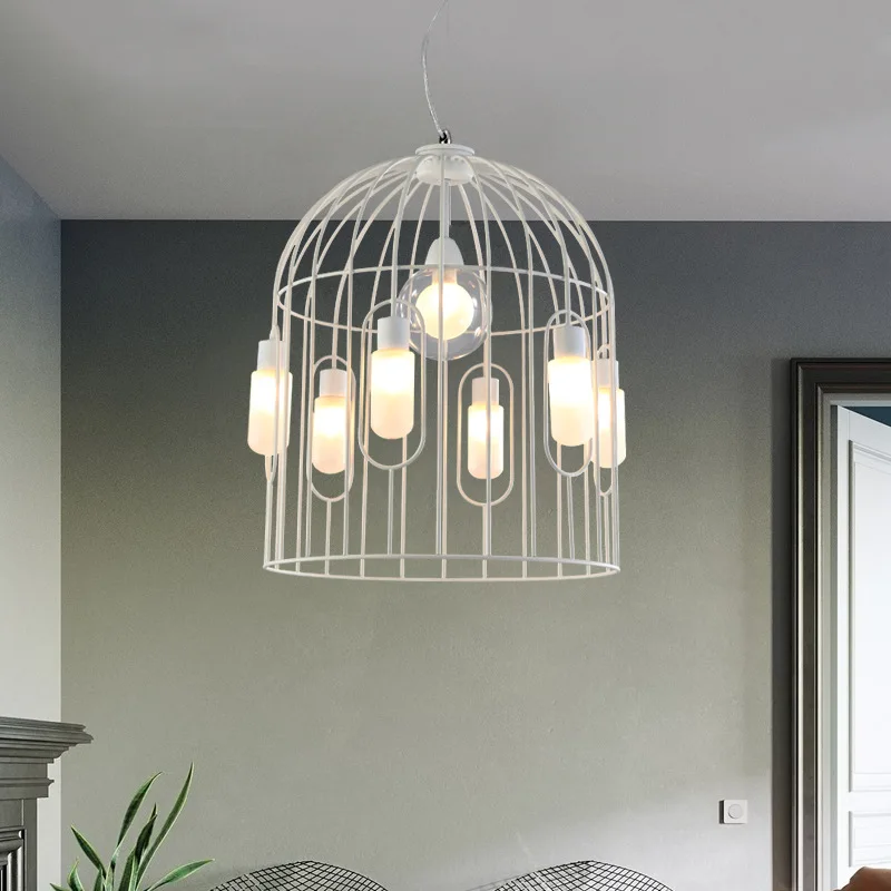 Современная клетка для птиц светодиодная Подвесная лампа G9 дома лофта