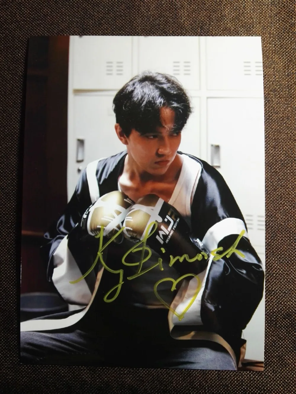 Подписанный Dimash Kudaibergen фото с автографом певица 5*7 112018