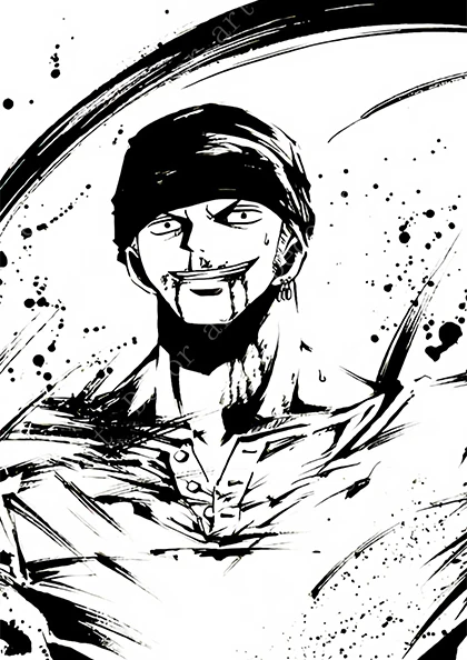 Черно белая цельная обезьянка D. Luffy аниме комиксы холст картины винтажные крафт