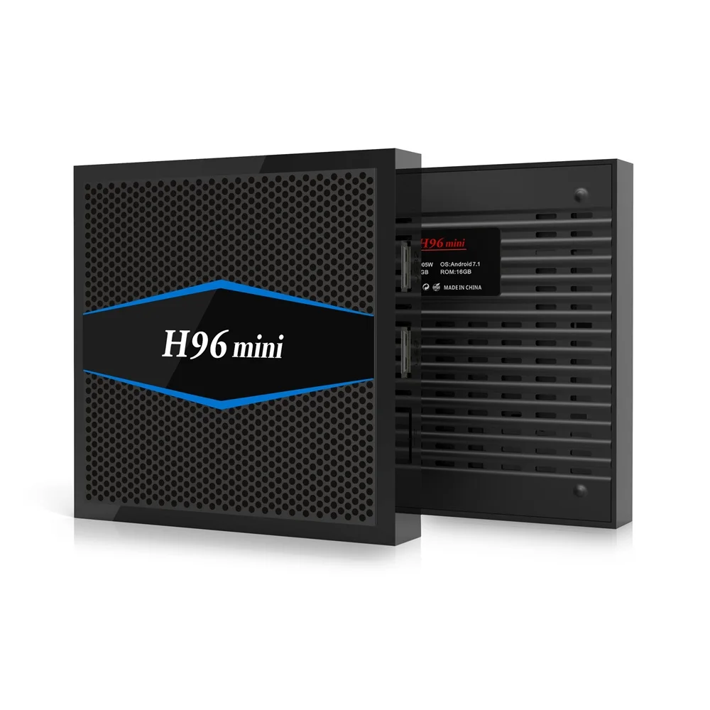 H96 Мини Android 7 1 ТВ приставка S905W четырехъядерный WiFi телеприставка с MX3 L подсветкой