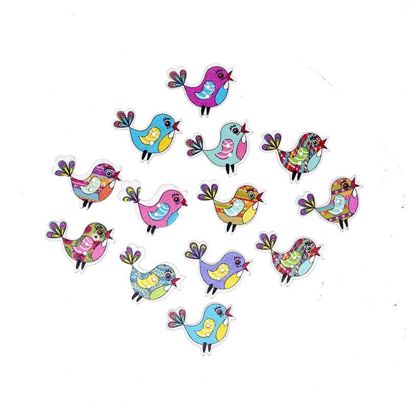 30 шт. деревянные пуговицы в форме птицы 25 х19 мм|costura botones|sewing buttonsbuttons scrapbooking |