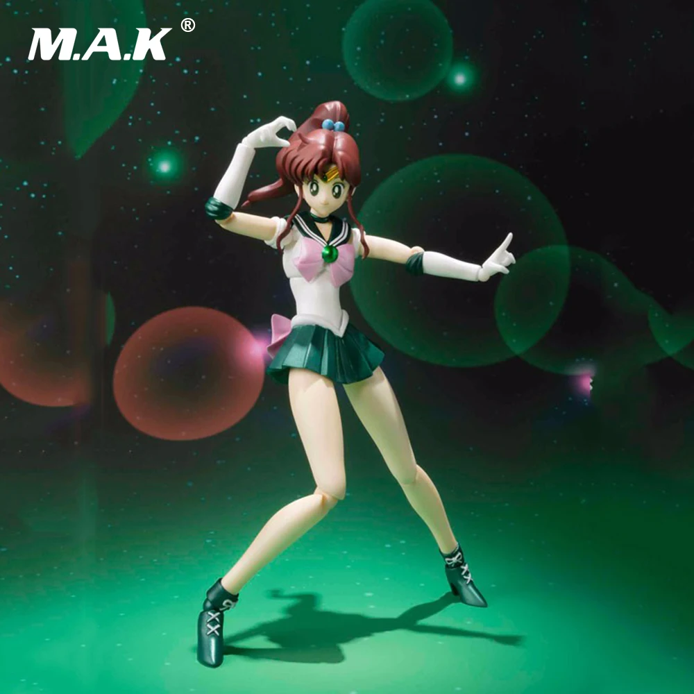 

15cm Japan Pretty Sailor Jupiter Anime Action Figure Sailor Moon PVC Model Toys Collections Brinquedos