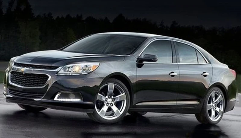 Автомобильная проблесковая дневные ходовые огни для Chevrolet Malibu 2011 2012 2013 светодиодный Габаритные огни drl Противотуманные фары белый цвет желтый, синий; размеры 34–43