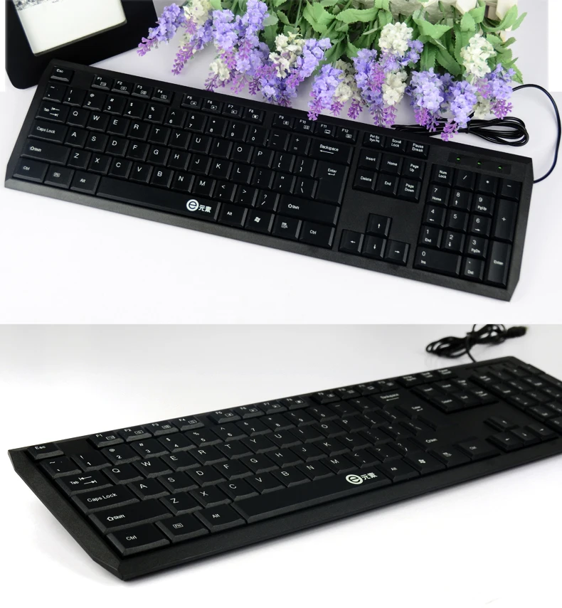 

Low Profile Membrane USB Keyboard White Super Slim Chocolate Quiet Key USB Wired Multimedia Keyboard for Office PC Smart TV K100