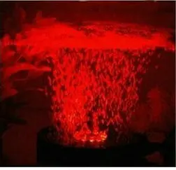 12led аквариумный аквариум круглый светильник ночного видения воздушный занавес пузырьковый камень Воздушный диск погружной пруд гидропоники кислород - Испускаемый цвет: RED