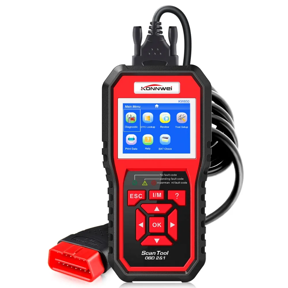 KONNWEI OBD OBD2 автомобильный сканер Код ошибки считыватель с многоязычным ODB2 автомобиля диагностический инструмент Авто сканер лучший OBD 2 KW850