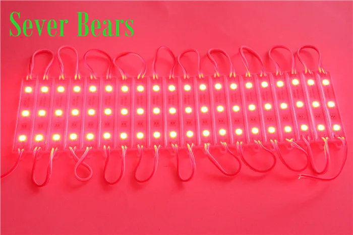 20 шт. 5050 SMD 3LED s светодиодный модуль белый/теплый белый/красный/зеленый/синий