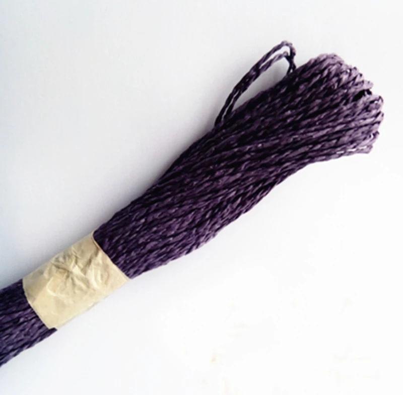 Dark purple Бумажная веревка производство цветок упаковочные материалы дети ручной работы Diy бумажная веревка картина 30 м/лот - Цвет: Dark purple
