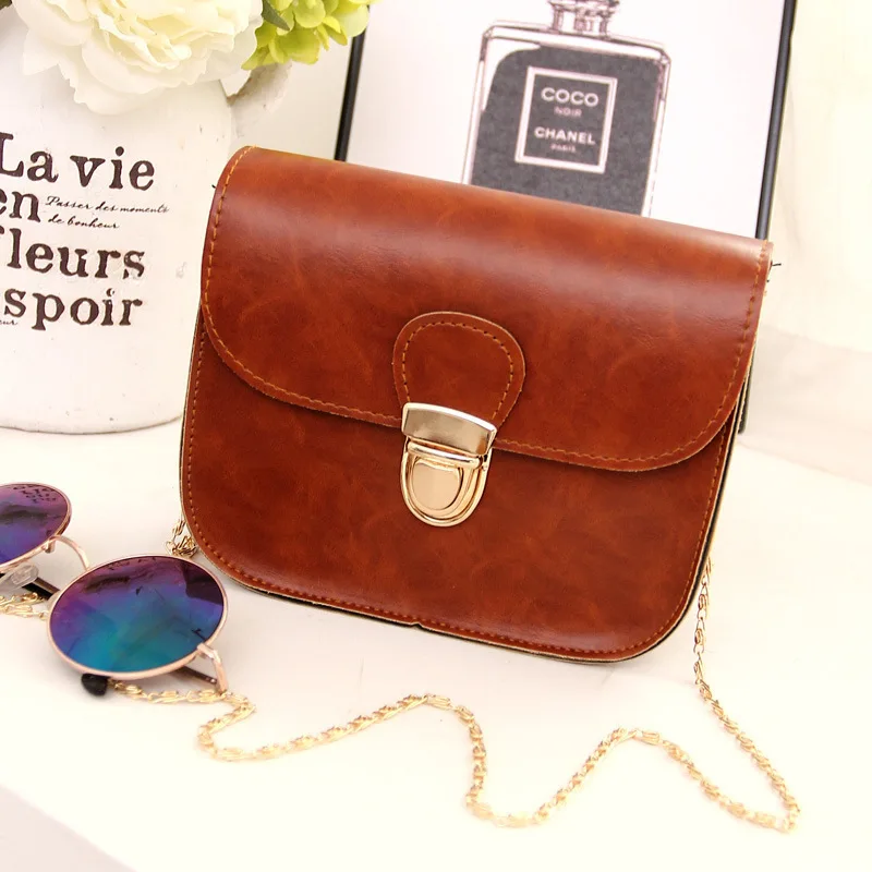 Stxl Для женщин Сплошной Цвета HASP Британский Ретро мода Сумки простой Trend сумка