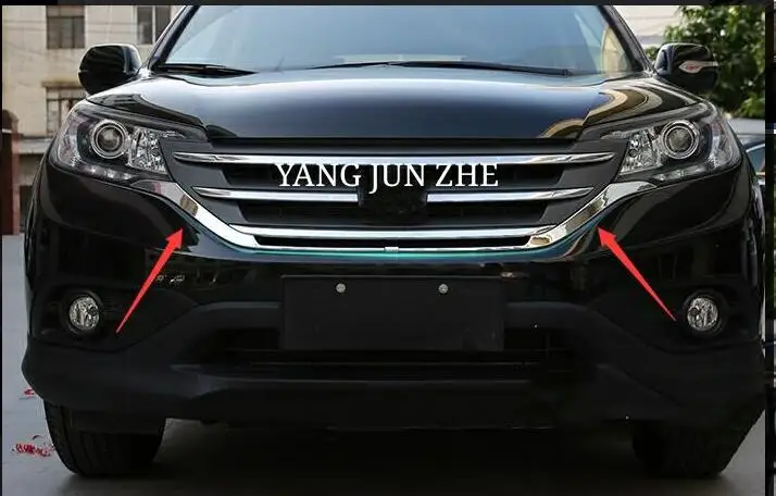 Передняя накладка на решетку гриля для Honda CRV CR-V 2012 2013 2014 abs 2 шт. | Автомобили и